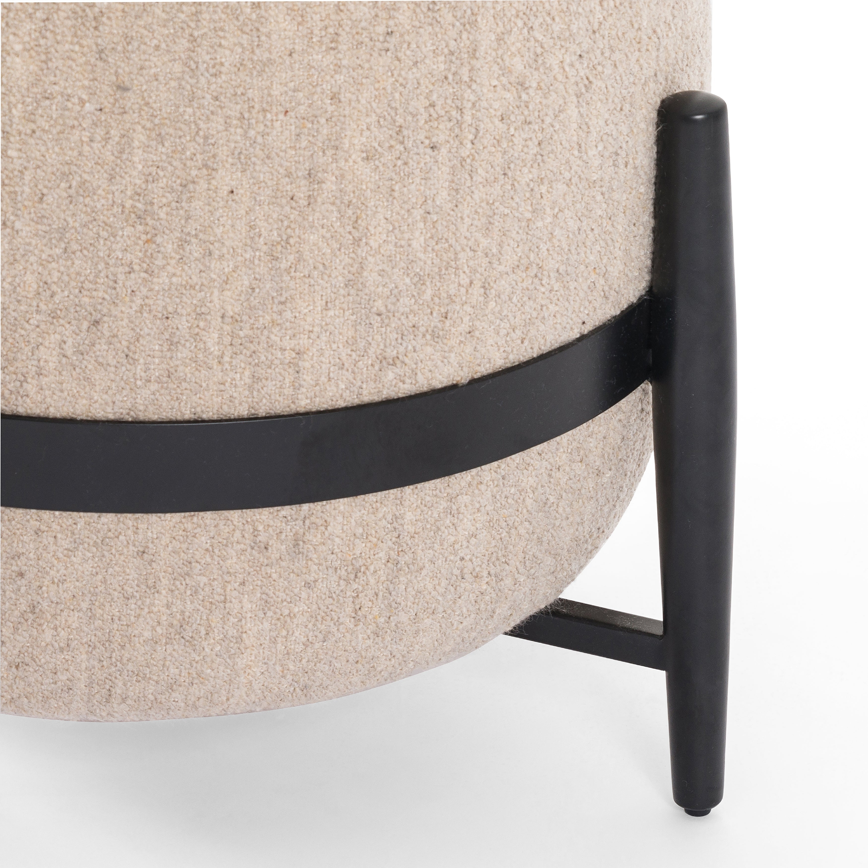 Featuring Sia Athena Taupe Ottoman by Four Hands at Amethyst Home. The Sia Athena Taupe Ottoman is beautifully shaped and perfect for relaxing on after a long day. It gives a retro, transitional look. Overall Dimensions: 17"W x 17"L x 19"HColors: 005712-001, Carbon EbonyMaterials: 92% Pl, 8% Pa, IronFabric: PerformanceWeight: 16.09 lbVolume: 4.06 cu ft. Amethyst Home provides interior design services, furniture, rugs, and lighting in the Des Moines metro area.