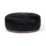 Featuring Sinclair Dark Hair Large Round Ottoman by Four Hands at Amethyst Home. This large, round ottoman of textural hair-on hide brings with it a hip retro vibe as a coffee table or extra seating. Covered in soft and luminous black hair-on hide, which is naturally warm and textural with authentic highlights.
Overall Dimensions: 36"W x 36"L x 14.50"H
Collection: WestgateColors. Amethyst Home provides interior design, new construction, custom furniture, and area rugs in the Washington metro area.