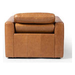 Featuring Tillery Sonoma Butterscotch Motion Chair by Four Hands at Amethyst Home. A modern take on the traditional recliner chair. Customize your comfort level with the push of hidden buttons with pieces in our Power Motion collection. Recliner features a slightly higher seat and backrest, low, sleek arms, and a motion footrest. Plush feather-blend cushion. Amethyst Home provides interior design, new home construction design consulting, vintage area rugs, and lighting in the Calabasas metro area.