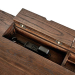 Featuring Torrington Wireless Charging Executive Desk by Four Hands at Amethyst Home. An executive-sized desk of rich brown oak offers generous surface and storage space, while a flip top keeps cords out of sight. Invisible wireless charging for Android and Apple products.
Overall Dimensions: 32.0" L x 78.0 " W x 31.0" H
Collection: HamiltonColors: Umber Oak. Amethyst Home provides interior design, new home construction design consulting, vintage area rugs, and lighting in the Monterey metro area.