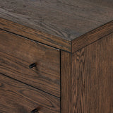 Featuring Torrington Umber Oak Nightstand by Four Hands at Amethyst Home. Straight planks of solid umber oak and veneer encase this spacious dresser for an understated modern look. Deep wood grain adds natural character. Invisible wireless charging for Android and Apple products.
Collection: HamiltonColors: Umber Oak, Umber Oak VeneerMaterials: Resawn Oak, Oa. Amethyst Home provides interior design, new home construction design consulting, vintage area rugs, and lighting in the Seattle metro area.