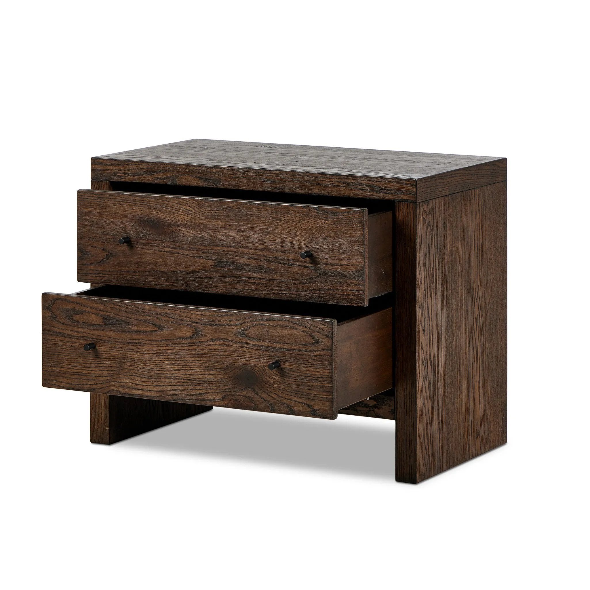 Featuring Torrington Umber Oak Nightstand by Four Hands at Amethyst Home. Straight planks of solid umber oak and veneer encase this spacious dresser for an understated modern look. Deep wood grain adds natural character. Invisible wireless charging for Android and Apple products.
Collection: HamiltonColors: Umber Oak, Umber Oak VeneerMaterials: Resawn Oak,. Amethyst Home provides interior design, new home construction design consulting, vintage area rugs, and lighting in the Washington metro area.