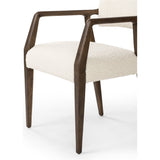 Featuring Tyler Sheepskin Natural Dining Armchair by Four Hands at Amethyst Home. An angular distressed oak frame holds a cushioned seat and back. Upholstered in a soft and subtly fluffy faux shearling.
Collection: AbbottColors: Burnt Oak ,Sheepskin NaturalMaterials: Solid Oak ,100% PolyesterOverall Dimensions: 22"W x 24"L x 30.75"H Weight: 17.2 lbsSeat Depth: 19.50"Seat Height:. Amethyst Home provides interior design, new construction, custom furniture, and area rugs in the Washington metro area.