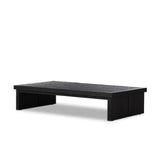 Featuring Warby Worn Black Oak Coffee Table by Four Hands at Amethyst Home. Black-finished oak shapes a streamlined coffee table with a rich while minimalist look.Overall Dimensions: 36"W x 65"L x 14"H
Collection: BennettColors: Worn Black Veneer ,Worn Black OakMaterials: Thick Oak Veneer ,Solid Oak Weight: 125.66 lbsClearance from Floor: 10.25"Distance Betwee. Amethyst Home provides interior design, new home construction design consulting, vintage area rugs, and lighting in the Dallas metro area.