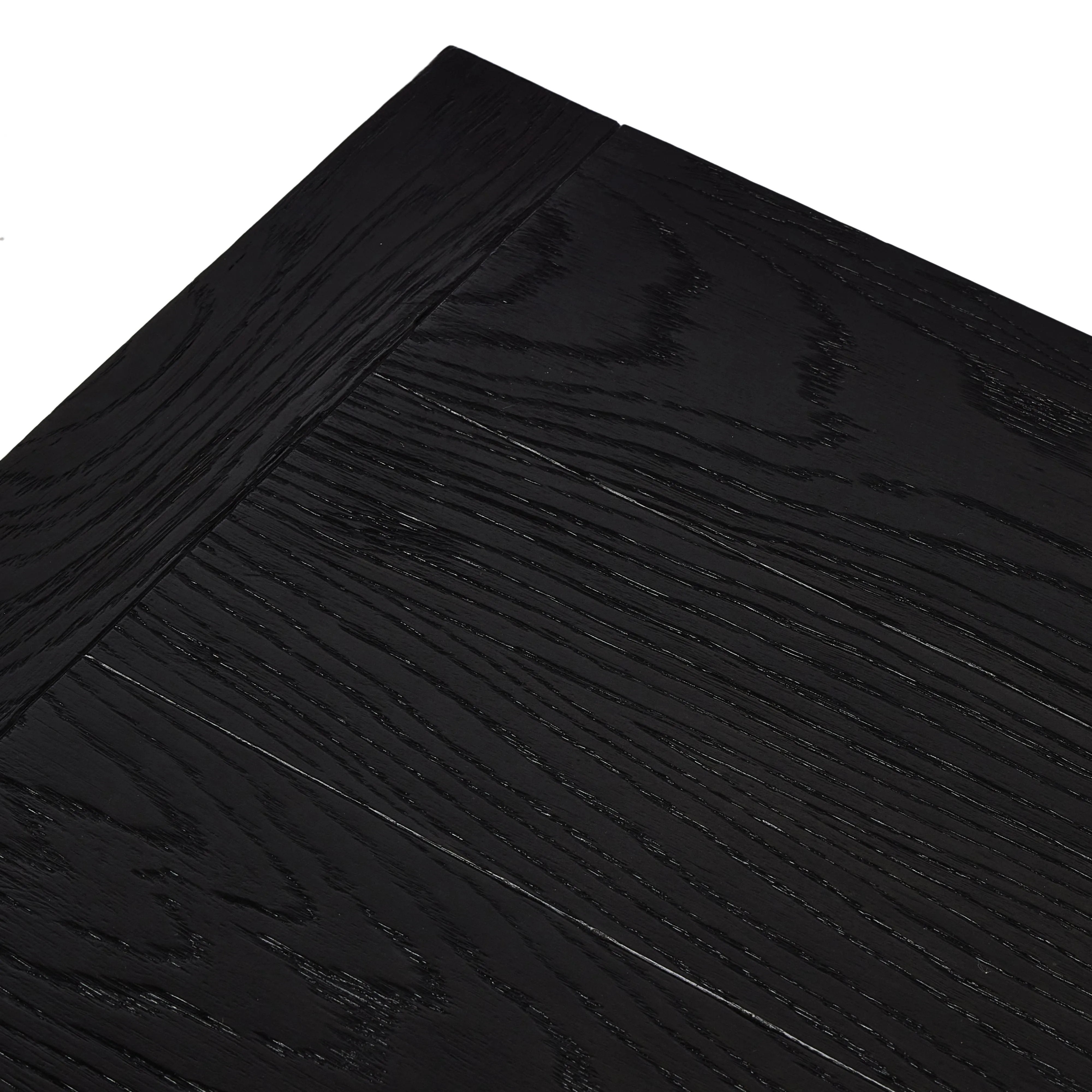 Featuring Warby Worn Black Oak Coffee Table by Four Hands at Amethyst Home. Black-finished oak shapes a streamlined coffee table with a rich while minimalist look.Overall Dimensions: 36"W x 65"L x 14"H
Collection: BennettColors: Worn Black Veneer ,Worn Black OakMaterials: Thick Oak Veneer ,Solid Oak Weight: 125.66 lbsClearance from Floor: 10.25"Distanc. Amethyst Home provides interior design, new home construction design consulting, vintage area rugs, and lighting in the Salt Lake City metro area.