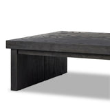 Featuring Warby Worn Black Oak Coffee Table by Four Hands at Amethyst Home. Black-finished oak shapes a streamlined coffee table with a rich while minimalist look.Overall Dimensions: 36"W x 65"L x 14"H
Collection: BennettColors: Worn Black Veneer ,Worn Black OakMaterials: Thick Oak Veneer ,Solid Oak Weight: 125.66 lbsClearance from Floor: 10.25"Distance Bet. Amethyst Home provides interior design, new home construction design consulting, vintage area rugs, and lighting in the San Diego metro area.