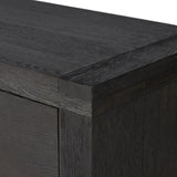 Featuring Warby Worn Black Oak 6 Drawer Dresser by Four Hands at Amethyst Home. Black-finished oak shapes a streamlined box-style dresser, with lap joint corners for a detail-driven touch.
Overall Dimensions: 18.0" L x 75.0 " W x 32.0" H
Collection: BennettColors: Worn Black Oak, Worn Black VeneerMaterials: Solid Oak, Thick Oak VeneerWeight: 308.2 lbs. Amethyst Home provides interior design, new home construction design consulting, vintage area rugs, and lighting in the Seattle metro area.