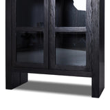 Featuring Warby Worn Black Cabinet by Four Hands at Amethyst Home. This minimal-inspired bookcase is crafted from a mix of solid oak and worn black veneer. Featuring glass-front doors and spacious shelves for storage and display.
Overall Dimensions: 18.0" L x 42.0" W x 94.0" H
Collection: BennettColors: Worn Black Veneer, Worn Black OakMaterials: Thick Oak. Amethyst Home provides interior design, new home construction design consulting, vintage area rugs, and lighting in the Alpharetta metro area.