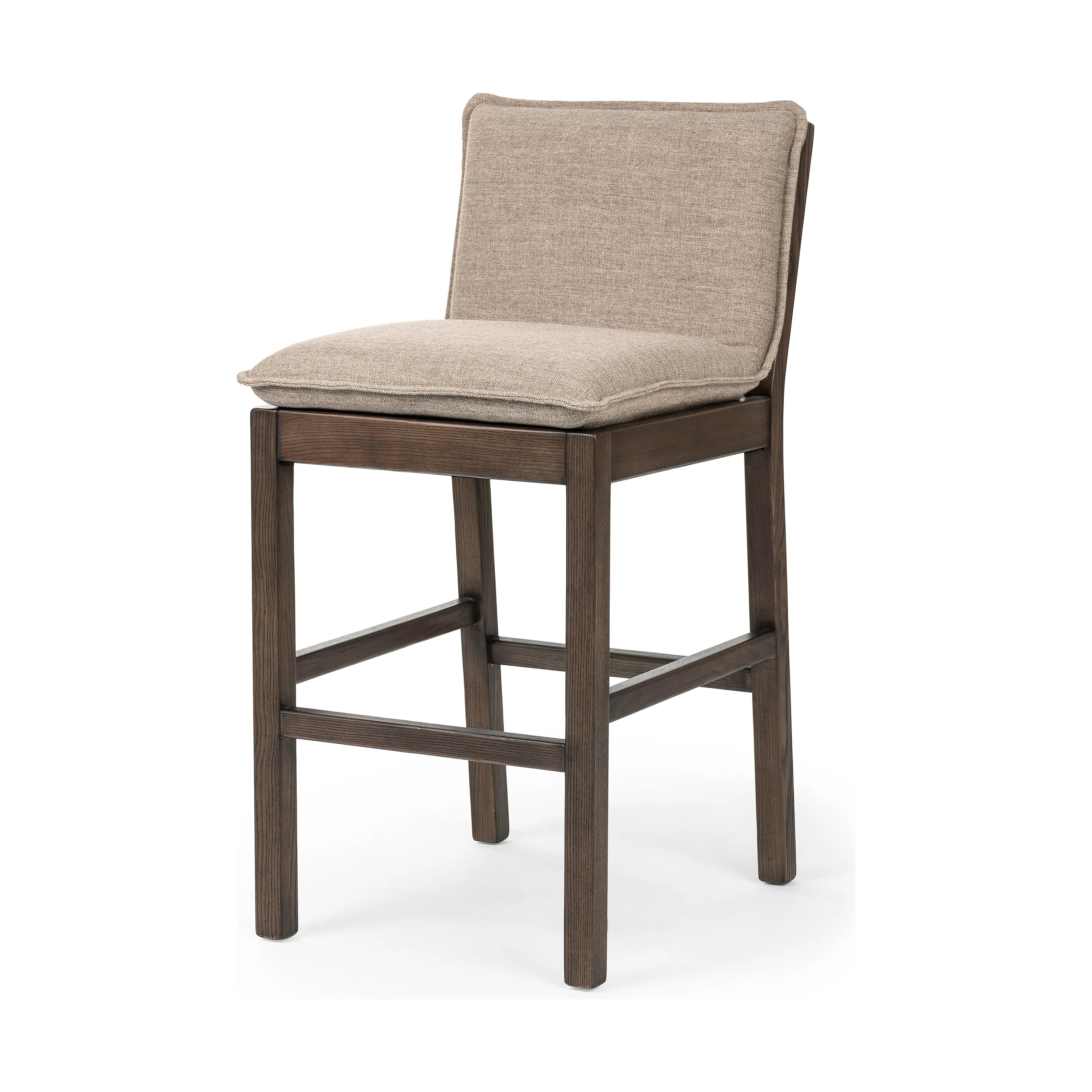 Featuring Wilmington Alcala Fawn-Bar Stool by Four Hands at Amethyst Home. Almond-finished parawood frames cushioned seating upholstered in high-performance fabric. Perfectly sized for the bar.Overall Dimensions: 25.5"W x 20"L x 41"H
Collection: AshfordColors: Alcala Fawn ,Almond Nettlewood ,Sonoma CocoMaterials: 70%Pl, 20%Vi, 10%Li ,Solid Nettlewood ,Top . Amethyst Home provides interior design, new home construction design consulting, vintage area rugs, and lighting in the Alpharetta metro area.