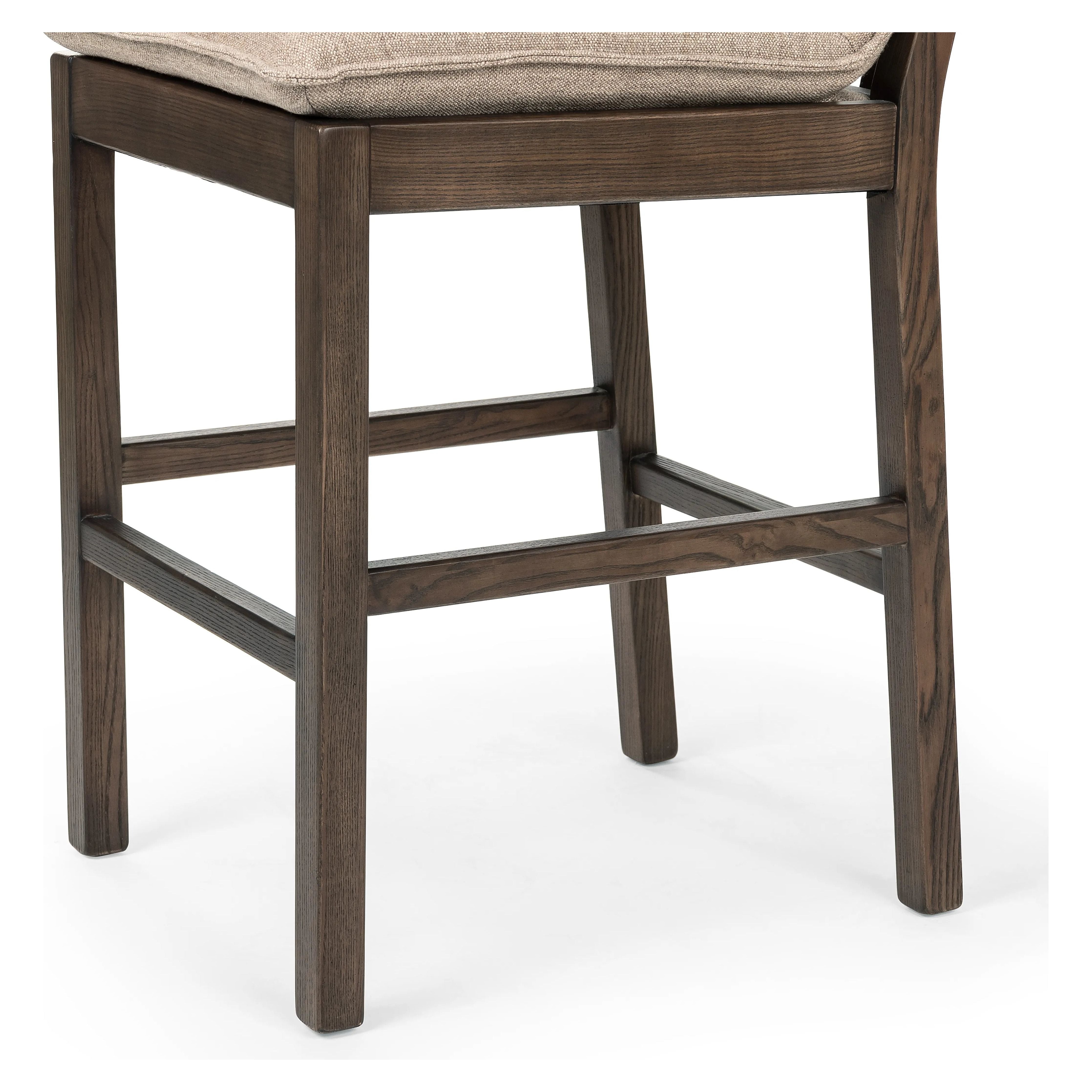 Featuring Wilmington Alcala Fawn-Bar Stool by Four Hands at Amethyst Home. Almond-finished parawood frames cushioned seating upholstered in high-performance fabric. Perfectly sized for the bar.Overall Dimensions: 25.5"W x 20"L x 41"H
Collection: AshfordColors: Alcala Fawn ,Almond Nettlewood ,Sonoma CocoMaterials: 70%Pl, 20%Vi, 10%Li ,Solid Nettlewood ,Top . Amethyst Home provides interior design, new home construction design consulting, vintage area rugs, and lighting in the Washington metro area.