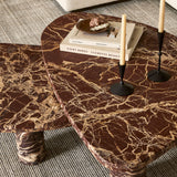 Featuring Zion Merlot Marble Coffee Table Set by Four Hands at Amethyst Home. Made from solid marble with visible natural veining, turned pillar-style legs complement organically shaped tabletops, perfectly sized for nesting. Option to buy tables individually or together as a two-piece set.
Collection: RockwellColors: Merlot MarbleMaterials: Solid MarbleOverall Dimensions: 48"W x 30. Amethyst Home provides interior design, new construction, custom furniture, and area rugs in the Austin metro area.