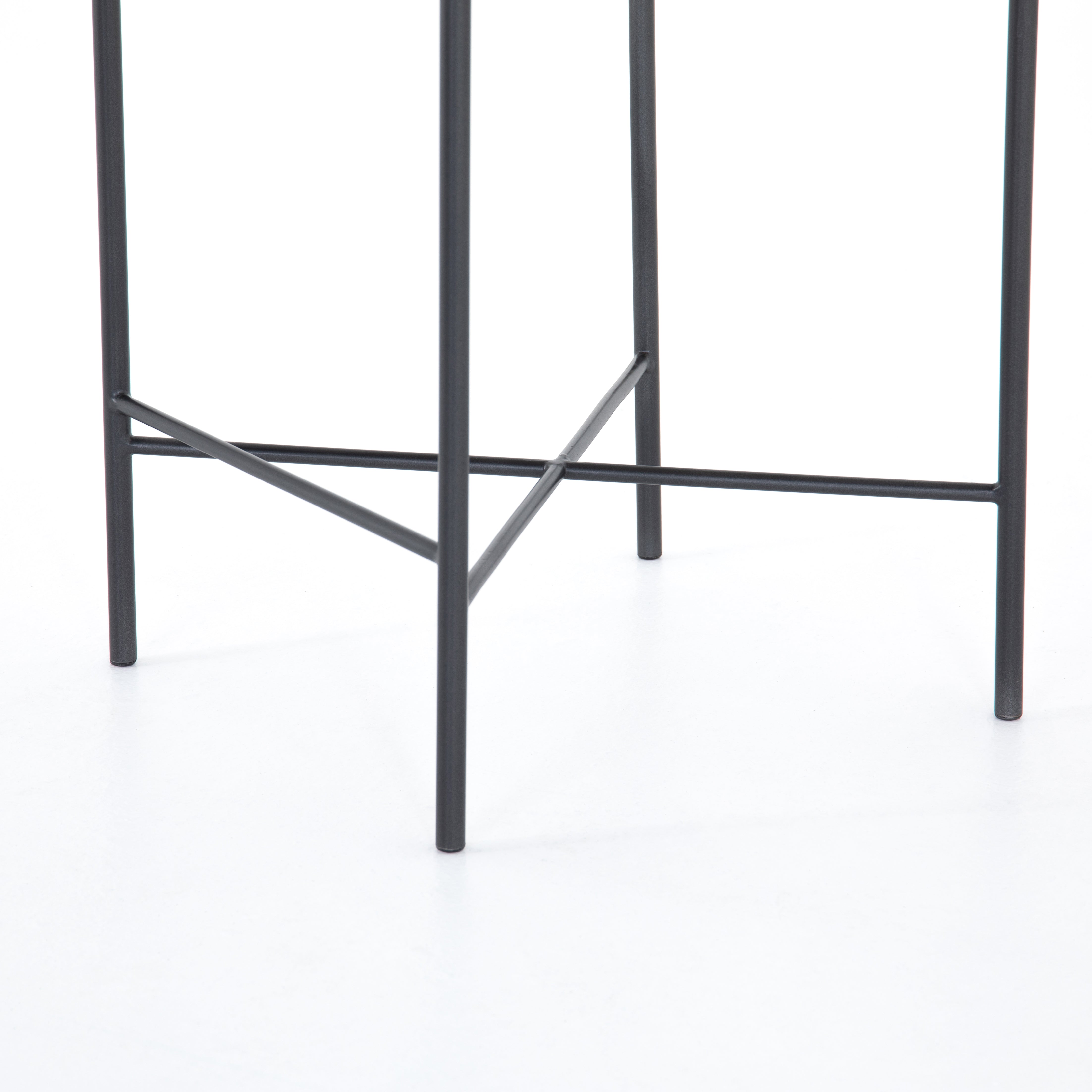 Featuring Garza Natural Leather Bar + Counter Stool by Four Hands at Amethyst Home. The Garza Natural Leather Bar + Counter Stool provides such a comfortable sit with thickly cut soft top grain leather. The slim iron frame gives off a sleek and luxurious vibe sure to elevate your dining experience and improve the overall aesthetic of your kitchen.
Bar Stool O. Amethyst Home provides interior design, new home construction design consulting, vintage area rugs, and lighting in the Austin metro area.