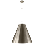 Featuring Goodman Large Hanging Lamp by Visual Comfort at Amethyst Home. The Goodman Large Hanging Lamp by Visual Comfort gives us all the industrial and farmhouse vibes. Available in four different finishes, this looks gorgeous hanging over a kitchen island, sink, or other large area.
Overall Dimensions: 24.5" L x 24.5" W x 48.5" HWeight: 20 lbs.  Amethyst Home provides interior design, new home construction design consulting, vintage area rugs, and lighting in the Dallas metro area.