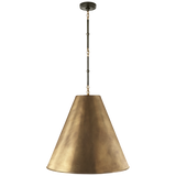 Featuring Goodman Large Hanging Lamp by Visual Comfort at Amethyst Home. The Goodman Large Hanging Lamp by Visual Comfort gives us all the industrial and farmhouse vibes. Available in four different finishes, this looks gorgeous hanging over a kitchen island, sink, or other large area.
Overall Dimensions: 24.5" L x 24.5" W x 48.5" HWeight: 20 lbs.  Amethyst Home provides interior design, new home construction design consulting, vintage area rugs, and lighting in the Salt Lake City metro area.