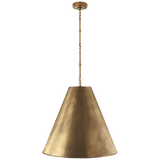 Featuring Goodman Large Hanging Lamp by Visual Comfort at Amethyst Home. The Goodman Large Hanging Lamp by Visual Comfort gives us all the industrial and farmhouse vibes. Available in four different finishes, this looks gorgeous hanging over a kitchen island, sink, or other large area.
Overall Dimensions: 24.5" L x 24.5" W x 48.5" HWeight: 20 lbs.  Amethyst Home provides interior design, new home construction design consulting, vintage area rugs, and lighting in the Houston metro area.