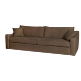Featuring Grant Upholstered 108" Sofa by Cisco Brothers at Amethyst Home. We love the unique, modern shape of this Grace 108" Sofa by Cisco Home. With the bench seat and curve shape, this will elevate your living space for years to come! 
Overall: 108"w x 40"d x 28"hSitting Space: 82"w x 24"dSeat Height: 17"hArm Height: 20".  Amethyst Home provides interior design, new home construction design consulting, vintage area rugs, and lighting in the Nashville metro area.