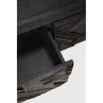 Featuring Graphic TV Cupboard by Ethnicraft at Amethyst Home. In his quest to add movement to the surface, our designer Alain van Havre started layering and combining triangular shapes. Before he knew it, he had created an interesting composition out of teak. Originally used for our popular Teak Graphic sideboard, the pattern now translates perfectly to a new TV cupboard.
This Graphic TV . Amethyst Home provides interior design services, furniture, rugs, and lighting in the Los Angeles metro area.