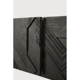 Featuring Graphic TV Cupboard by Ethnicraft at Amethyst Home. In his quest to add movement to the surface, our designer Alain van Havre started layering and combining triangular shapes. Before he knew it, he had created an interesting composition out of teak. Originally used for our popular Teak Graphic sideboard, the pattern now translates perfectly to a new TV cupboard.
This Graphic TV cupbo. Amethyst Home provides interior design services, furniture, rugs, and lighting in the Malibu metro area.