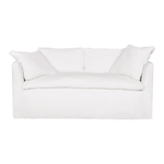 Featuring Havana Sofa Family by Cisco Brothers at Amethyst Home. This cozy Havana Sofa from Cisco Brothers is a wonderful addition to any room. The sofa features a gorgeous rounded frame with a slight taper to the front. This was instant swoon when we saw this at market. As shown slipcovered in Mariet White 100% linen fabric. 
Havana 72" Loveseat: 72"W x. Amethyst Home provides interior design, new home construction design consulting, vintage area rugs, and lighting in the Laguna Beach metro area.
