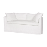 Featuring Havana Sofa Family by Cisco Brothers at Amethyst Home. This cozy Havana Sofa from Cisco Brothers is a wonderful addition to any room. The sofa features a gorgeous rounded frame with a slight taper to the front. This was instant swoon when we saw this at market. As shown slipcovered in Mariet White 100% linen fabric. 
Havana 72" Loveseat: 72"W x 30H". Amethyst Home provides interior design, new home construction design consulting, vintage area rugs, and lighting in the Houston metro area.