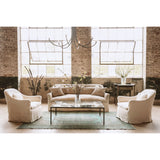 Featuring Hazel Sofa Family by Cisco Brothers at Amethyst Home. With pleats on the arms and a comfortable bench seat, the Hazel Sofa Family by Cisco Brothers effortlessly combines style and serenity. This sofa is guaranteed to make your living room look comfortable and cozy. Ideal spot to catch a breath during your weekday rush, or to enjoy a movie marathon d. Amethyst Home provides interior design, new home construction design consulting, vintage area rugs, and lighting in the Dallas metro area.