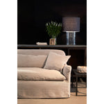 Featuring Hazel Sofa Family by Cisco Brothers at Amethyst Home. With pleats on the arms and a comfortable bench seat, the Hazel Sofa Family by Cisco Brothers effortlessly combines style and serenity. This sofa is guaranteed to make your living room look comfortable and cozy. Ideal spot to catch a breath during your weekday rush, or to enjoy a movie maratho.  Amethyst Home provides interior design, new home construction design consulting, vintage area rugs, and lighting in the Nashville metro area.