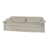 Featuring Hazel Sofa Family by Cisco Brothers at Amethyst Home. With pleats on the arms and a comfortable bench seat, the Hazel Sofa Family by Cisco Brothers effortlessly combines style and serenity. This sofa is guaranteed to make your living room look comfortable and cozy. Ideal spot to catch a breath during your weekday rush, or to enjoy a movie marathon . Amethyst Home provides interior design, new home construction design consulting, vintage area rugs, and lighting in the Houston metro area.