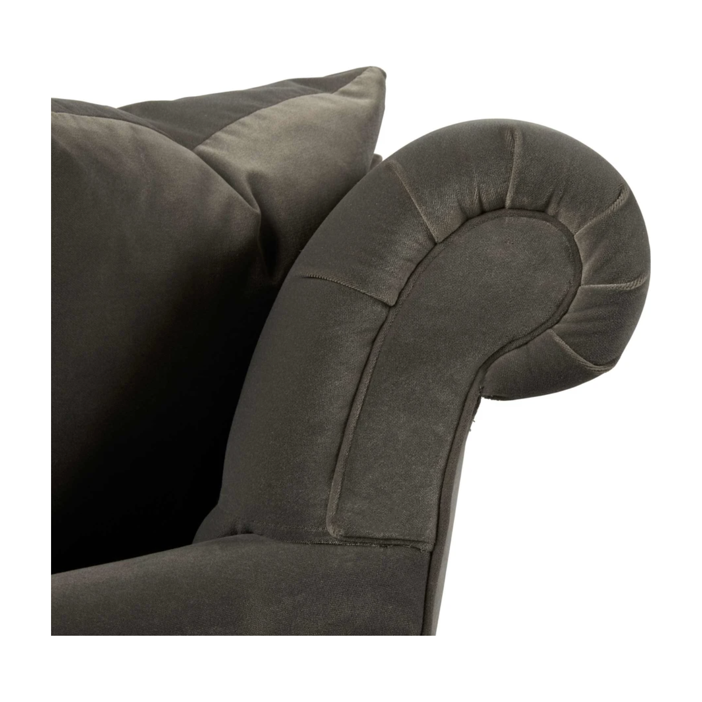 Featuring Henderson Upholstered 96" Sofa by Cisco Brothers at Amethyst Home. This romantic Henderson Upholstered Sofa Family by Cisco Brothers anchors your space with classic style elegantly appointed in this collection. The Henderson is a true style sophisticate with a button-tufted back and graceful curves. The Dimitri legs complete the look with beautif. Amethyst Home provides interior design, new home construction design consulting, vintage area rugs, and lighting in the Nashville metro area.