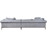 Featuring Henrietta Upholstered 2pc Sectional by Cisco Brothers at Amethyst Home. The Henrietta Upholstered 2 pc Sofa by Cisco Brothers is the perfect centerpiece to your living room style. This modern sectional has a distinctive style, with elegant roll arms and metal black-rust legs. Update your space with this mid-century influenced piece. Photographe. Amethyst Home provides interior design, new home construction design consulting, vintage area rugs, and lighting in the Los Angeles metro area.