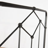 Featuring Winston Bed by Four Hands at Amethyst Home. Vintage style for a classic bedroom look.  Durable, heavy iron makes for a supportive, wiggle-free bed.
King Size Overall Dimensions: 77.50"W x 83.50"L x 51"HQueen Size Overall Dimensions: 61.50"W x 84"L x 51.50"HTwin Size Overall Dimensions: 40.50"W x 78.50"L x 51"H
Colors: Sandblasted Vintage BlackMa.  Amethyst Home provides interior design, new home construction design consulting, vintage area rugs, and lighting in the Scottsdale metro area.