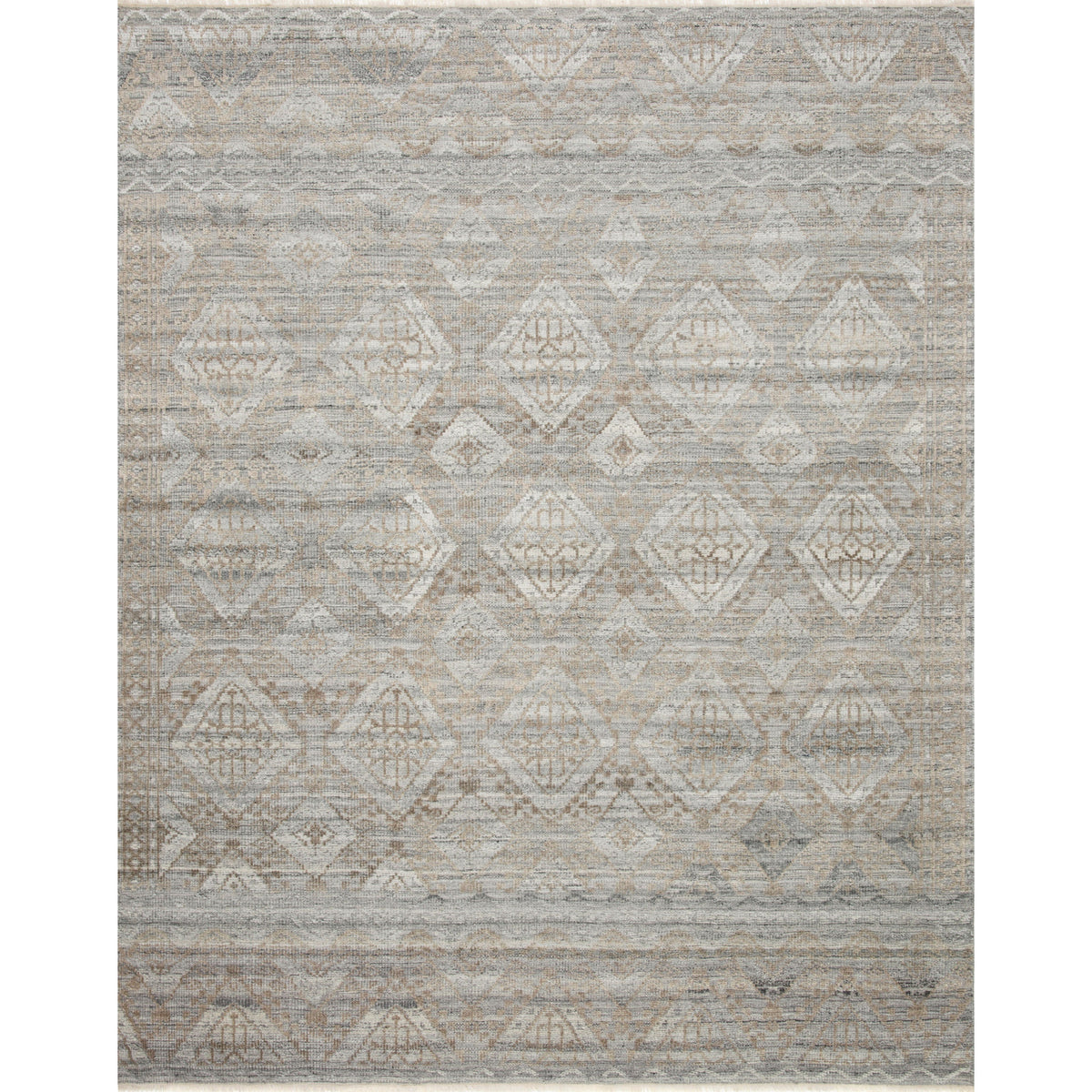 Idris Granite/Sand Hand-Knotted Rug