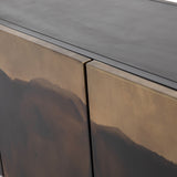 Featuring Stormy Media Console by Four Hands at Amethyst Home. Irons distressed ombre finish emits a feeling of movement that keeps the eye moving. The spacious interior of the Stormy Media Console brings plenty of space to media storage. Oxidation varies from piece to piece, due to organic nature of materials.
Materials: IronFinish: Oxidized
72" Size: 72"w x 18"d x 27"hWeight: 15. Amethyst Home provides interior design, new construction, custom furniture, and area rugs in the Portland metro area.