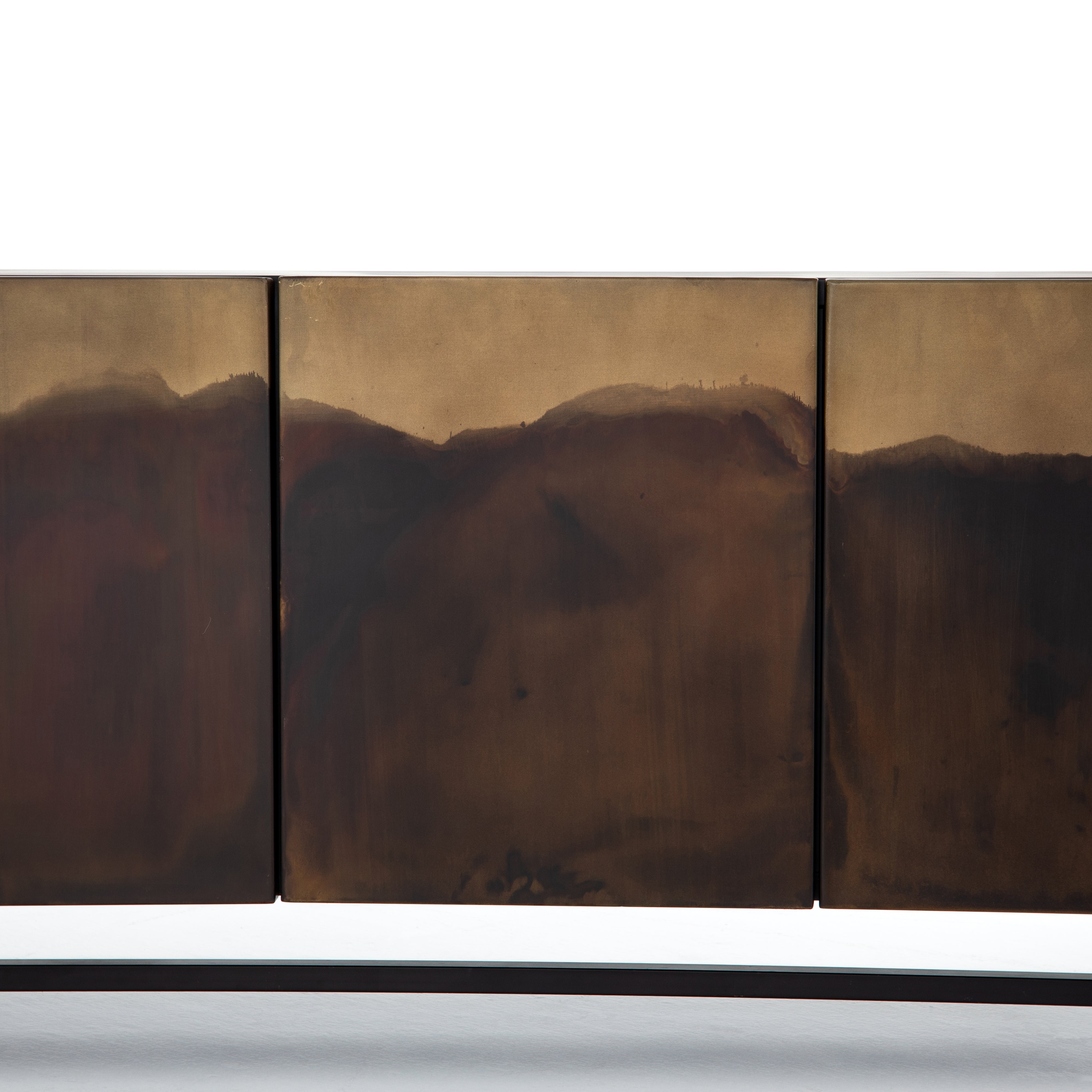 Featuring Stormy Media Console by Four Hands at Amethyst Home. Irons distressed ombre finish emits a feeling of movement that keeps the eye moving. The spacious interior of the Stormy Media Console brings plenty of space to media storage. Oxidation varies from piece to piece, due to organic nature of materials.
Materials: IronFinish: Oxidized
72" Size: 72"w x 18"d x 27"hWeight: 153 . Amethyst Home provides interior design, new construction, custom furniture, and area rugs in the Boston metro area.