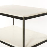 Featuring Tatum Nightstand - Hammered Gray by Four Hands at Amethyst Home. A luxe alternative to nightstands -- this Tatum marble nightstand is sophisticated, easy to style, and we love the proportions with a king sized bed.
Overall Dimensions: 25"W x 18"L x 26"H
Colors: Hammered Grey W/Clear Powder Coat, Polished White MarbleMaterials: Iron, Solid MarbleW.  Amethyst Home provides interior design, new home construction design consulting, vintage area rugs, and lighting in the Charlotte metro area.