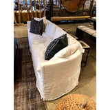 Featuring Havana Sofa Family by Cisco Brothers at Amethyst Home. This cozy Havana Sofa from Cisco Brothers is a wonderful addition to any room. The sofa features a gorgeous rounded frame with a slight taper to the front. This was instant swoon when we saw this at market. As shown slipcovered in Mariet White 100% linen fabric. 
Havana 72" Loveseat: 72".  Amethyst Home provides interior design, new home construction design consulting, vintage area rugs, and lighting in the Salt Lake City metro area.