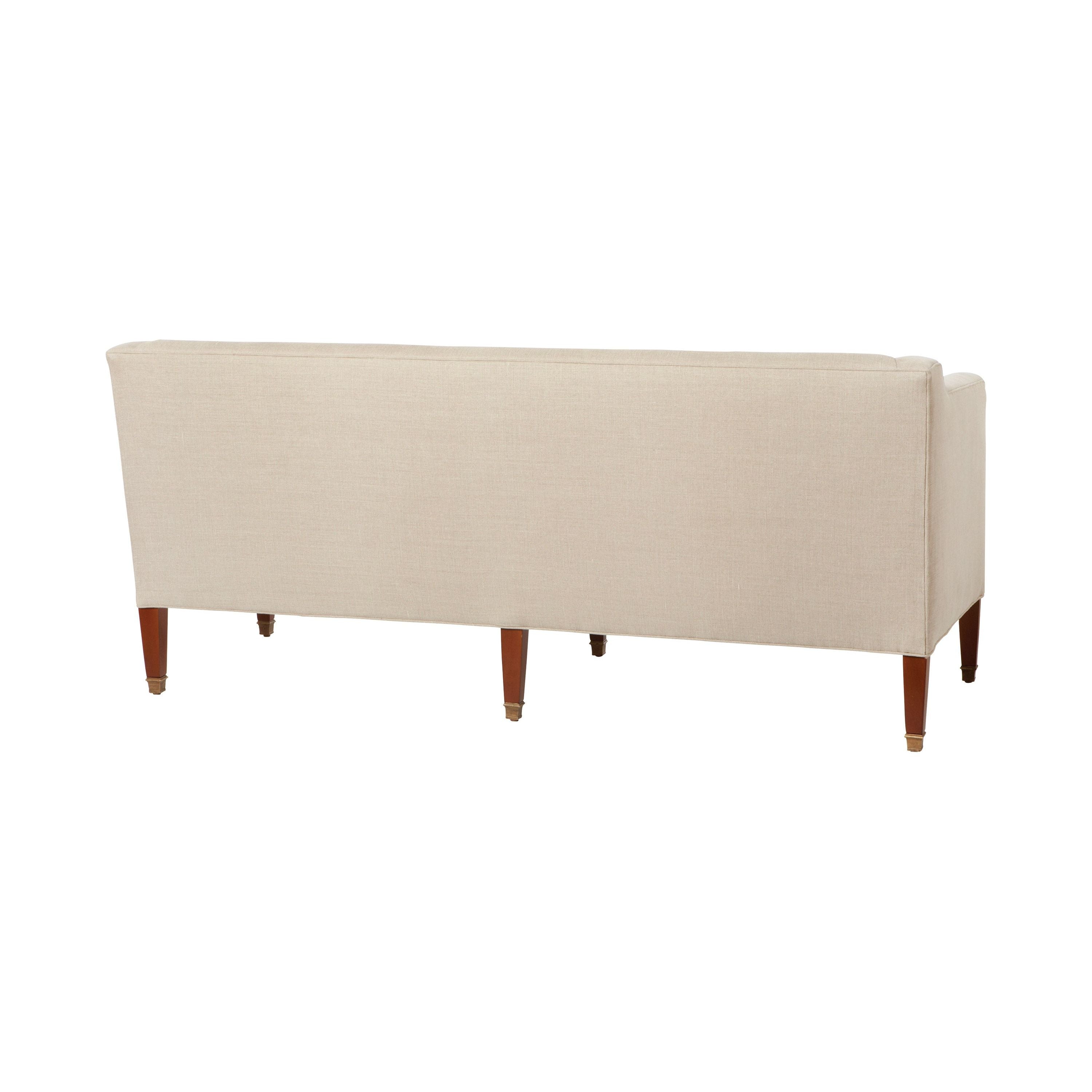 Featuring JD Cove 72" Sofa by Cisco Brothers at Amethyst Home. The Cove Sofa is a petite modern sofa with a nod to history by Cisco Brothers x John Derian. We love to utilize this sofa in smaller scale rooms or with a dining table! As shown in Vintage Flax, a Grade L 100% linen fabric.
Overall: 72"w x 31"h x 32"dSitting Space: 64"w x 22"dSeat Height: . Amethyst Home provides interior design, new home construction design consulting, vintage area rugs, and lighting in the Winter Garden metro area.