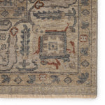 Featuring Tierzah Maison Hand-Knotted Rug by Jaipur Living at Amethyst Home. The vintage-inspired Tierzah Maison Area Rug features an antiqued wash and intricate traditional designs. The Maison wool rug boasts a Persian knot construction and neutral beige, taupe, and gray palette with rich hints of terracotta. This artisan-made rug features fringe trimmed de.  Amethyst Home provides interior design, new home construction design consulting, vintage area rugs, and lighting in the Seattle metro area.