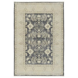 Featuring Boheme Pia Rug by Jaipur Living at Amethyst Home. The Boheme Pia Rug brings vintage inspiration to life with ornate, worldly designs and a timeless distress effect. The Pia area rug boasts a Persian-inspired center medallion, short fringe and detail-rich border in a navy, cream, gray, and pastel green colorway. This zero-pile rug is printed on cotton, polyester, and soft chenille for. Amethyst Home provides interior design services, furniture, rugs, and lighting in the Dallas metro area.