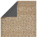 Featuring Cardamom Sarang Rug by Jaipur Living at Amethyst Home. The hand-tufted Cardamom Sarang boasts vivid jewel tones and uniquely distressed Turkish motifs, crafted to emulate traditional sun-faded, vintage designs. The Sarang rug showcases a floral trellis motif in a mix of warm and earthy hues including brown, gold, cream, beige, and hints of blu. Amethyst Home provides interior design, new home construction design consulting, vintage area rugs, and lighting in the Newport Beach metro area.