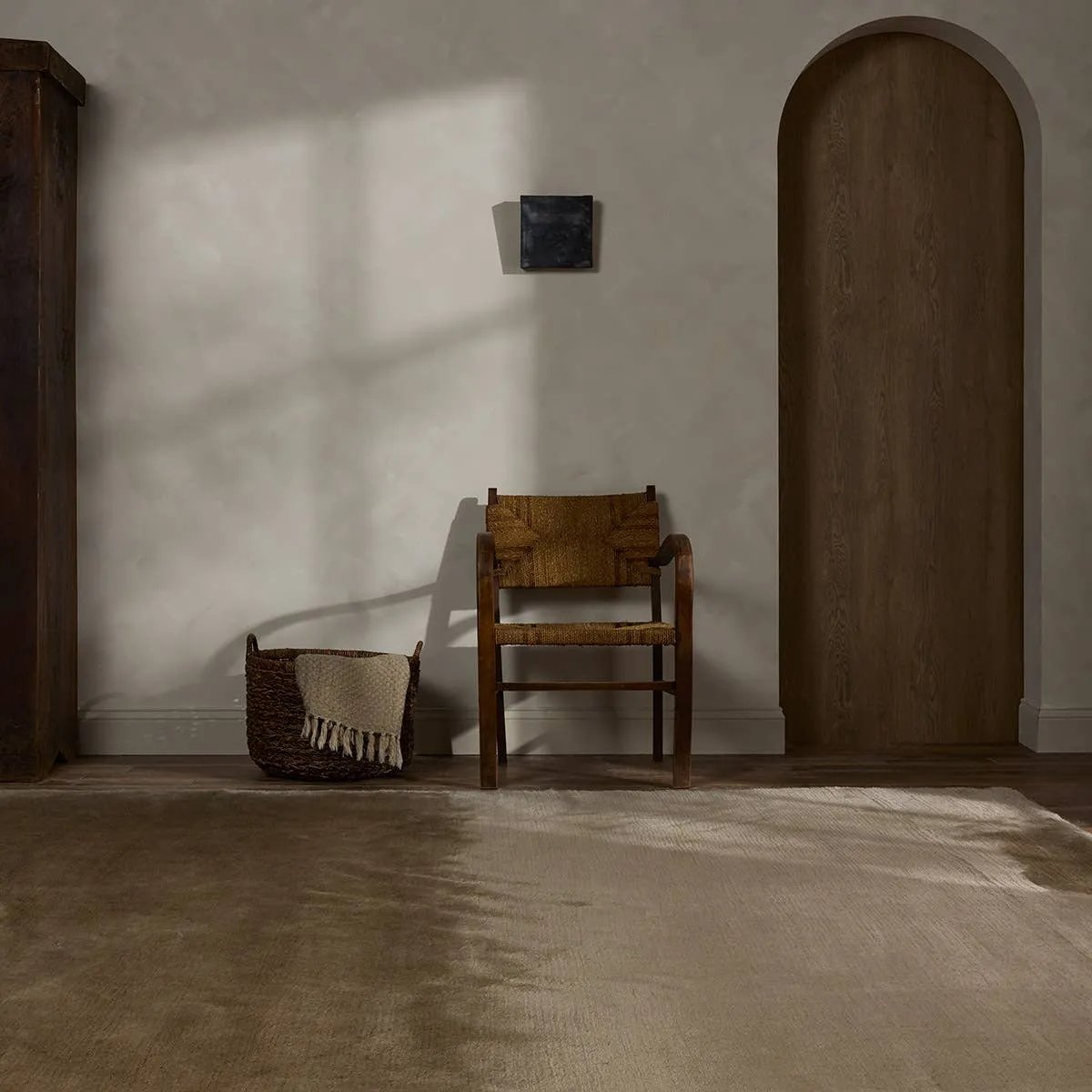 Featuring Chronos Resonance Rug by Jaipur Living at Amethyst Home. The Chronos Resonance invites you to experience the unrivaled softness and exquisite allure of 100% Cashmere wool. Handwoven and thoughtfully crafted, the beige Resonance design brings the heirloom-quality rare fiber to life. This exceptionally warm and inviting piece is meant to be kept in. Amethyst Home provides interior design, new home construction design consulting, vintage area rugs, and lighting in the Scottsdale metro area.