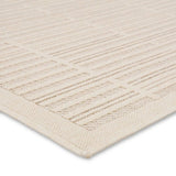 Featuring Continuum Quantum Rug by Jaipur Living at Amethyst Home. The Continuum collection brings the classic sisal look to outdoor spaces and high-traffic indoor areas. The soft Axiom design features an abstract, geometric pattern with cream high-low pile for added dimension. The polypropylene fibers are stain and water resistant for an easy-care accent p. Amethyst Home provides interior design, new home construction design consulting, vintage area rugs, and lighting in the Nashville metro area.