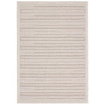 Featuring Continuum Theorem Rug by Jaipur Living at Amethyst Home. The Continuum collection brings the classic sisal look to outdoor spaces and high-traffic indoor areas. The soft Axiom design features an abstract, geometric pattern with cream high-low pile for added dimension. The polypropylene fibers are stain and water resistant for an easy-care accent pi. Amethyst Home provides interior design, new home construction design consulting, vintage area rugs, and lighting in the Portland metro area.