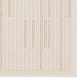 Featuring Continuum Quantum Rug by Jaipur Living at Amethyst Home. The Continuum collection brings the classic sisal look to outdoor spaces and high-traffic indoor areas. The soft Axiom design features an abstract, geometric pattern with cream high-low pile for added dimension. The polypropylene fibers are stain and water resistant for an easy-care accent p. Amethyst Home provides interior design, new home construction design consulting, vintage area rugs, and lighting in the San Diego metro area.
