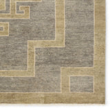Featuring Cyprus Gray Kyrenia Hand-Knotted Rug by Jaipur Living at Amethyst Home. The hand-knotted Cyprus collection showcases a modern representation of vintage Kars designs with clean-lined geometric details and fresh colorways. The gray, sage, and cream Kyrenia design delights with an antique medallion pattern and a similarly styled border. Low pile and naturally stain resist. Amethyst Home provides interior design, new construction, custom furniture, and area rugs in the Scottsdale metro area.