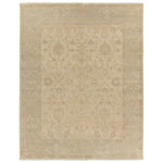 Featuring Eloquent Verity Natural Hand-Knotted Rug by Jaipur Living at Amethyst Home. The Eloquent collection emanates traditional elegance, lending a soft and serene look to transitional homes. The Verity area rug features a faded Oushak design in muted cream, light sage, and gray tones. This hand-knotted wool and viscose rug grounds living spaces with a classic, earthy look. C. Amethyst Home provides interior design, new construction, custom furniture, and area rugs in the Washington metro area.