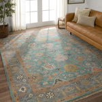 Featuring Everly Aloft Hand-Knotted Rug by Jaipur Living at Amethyst Home. The updated traditional Everly collection features Oushak-inspired designs in whimsical color palettes. The Aloft design features a lively colorway of blue, pink, yellow, navy, cream, peach, and taupe. This hand-knotted wool rug anchors living spaces with a fresh take on vintage style. The low, easy-care . Amethyst Home provides interior design, new construction, custom furniture, and area rugs in the Des Moines metro area.