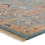 Featuring Everly Aloft Hand-Knotted Rug by Jaipur Living at Amethyst Home. The updated traditional Everly collection features Oushak-inspired designs in whimsical color palettes. The Aloft design features a lively colorway of blue, pink, yellow, navy, cream, peach, and taupe. This hand-knotted wool rug anchors living spaces with a fresh take on vintage style. The low, easy-care pil. Amethyst Home provides interior design, new construction, custom furniture, and area rugs in the Seattle metro area.