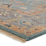 Featuring Everly Aloft Hand-Knotted Rug by Jaipur Living at Amethyst Home. The updated traditional Everly collection features Oushak-inspired designs in whimsical color palettes. The Aloft design features a lively colorway of blue, pink, yellow, navy, cream, peach, and taupe. This hand-knotted wool rug anchors living spaces with a fresh take on vintage style. The low, easy-care pil. Amethyst Home provides interior design, new construction, custom furniture, and area rugs in the Seattle metro area.
