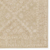Featuring Farryn Tomoe Rug by Jaipur Living at Amethyst Home. The Farryn Tomoes boasts masterfully hand-tufted designs with stunning detail and versatile colorways. The Tomoe rug features a tribal-inspired center medallion in warm hues of tan and cream. This transitional design is crafted of durable wool and complements a variety of styles, from global to r. Amethyst Home provides interior design, new home construction design consulting, vintage area rugs, and lighting in the Park City metro area.