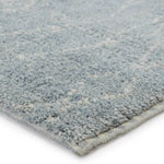 Featuring Indira Ristra Hand-Knotted Rug by Jaipur Living at Amethyst Home. Rich in detail and plush underfoot, the Indira Ristra is made up of neutral-toned modern Moroccan styles. The Ristra area rug features a slight sheen and luxurious hand-knotted construction of natural wool and viscose. A soft trellis design provides geometric interest in an ivory hue . Amethyst Home provides interior design, new home construction design consulting, vintage area rugs, and lighting in the Houston metro area.